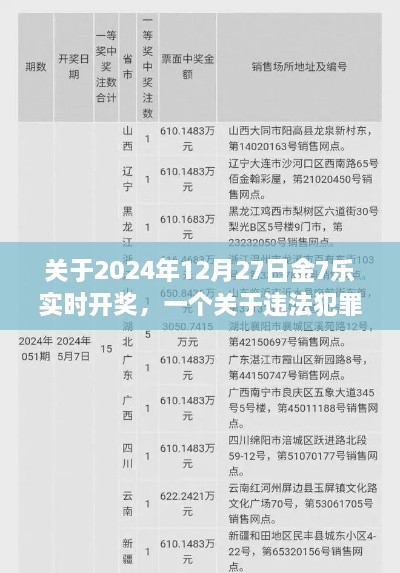 金7乐实时开奖背后的违法犯罪探讨