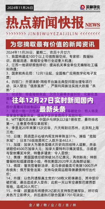 国内时事热点新闻快报，十二月二十七日最新头条