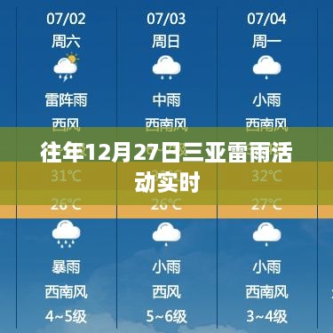 三亚往年12月27日雷雨活动实时记录