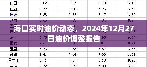 海口油价动态更新，最新油价调整报告（XXXX年XX月XX日）