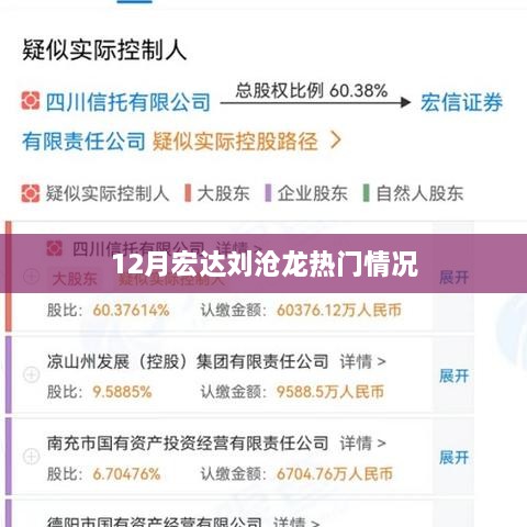 宏达集团刘沧龙十二月最新动态曝光