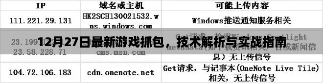 最新游戏抓包技术解析与实战指南（12月27日更新）