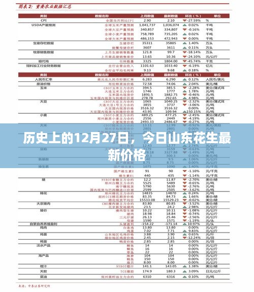 今日山东花生价格及历史日期12月27日回顾