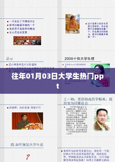 大学生热门PPT分享，历年一月初流行趋势解读