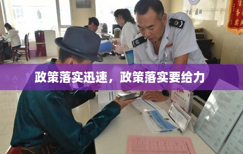 政策落实迅速，政策落实要给力 