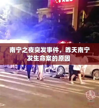 南宁之夜突发事件，昨天南宁发生命案的原因 