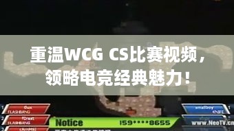 重温WCG CS比赛视频，领略电竞经典魅力！