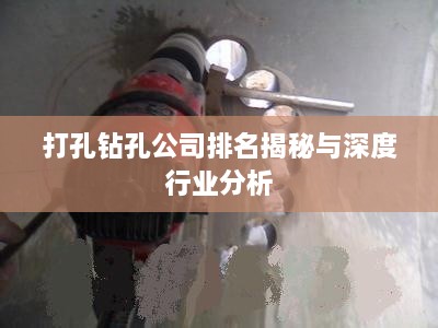 打孔钻孔公司排名揭秘与深度行业分析