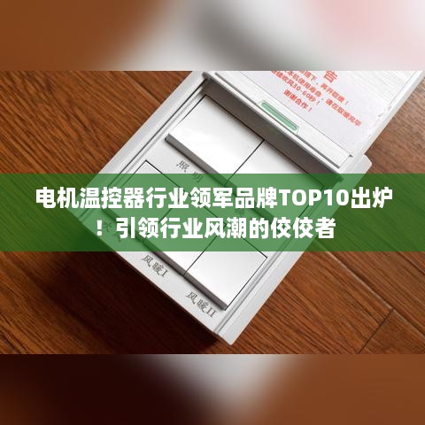 电机温控器行业领军品牌TOP10出炉！引领行业风潮的佼佼者