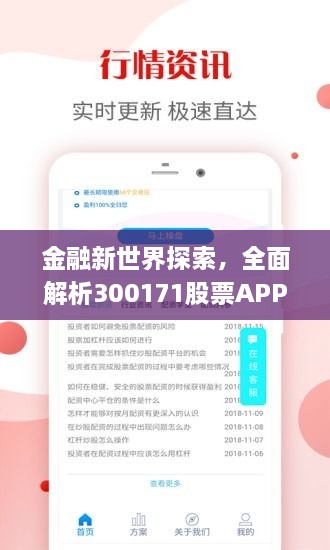 金融新世界探索，全面解析300171股票APP功能及应用