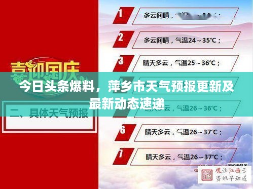 今日头条爆料，萍乡市天气预报更新及最新动态速递