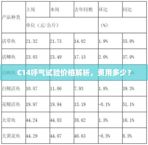 C14呼气试验价格解析，费用多少？