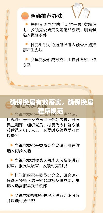 确保换届有效落实，确保换届程序规范 