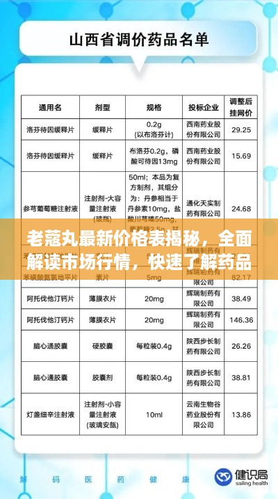 老蔻丸最新价格表揭秘，全面解读市场行情，快速了解药品价格！